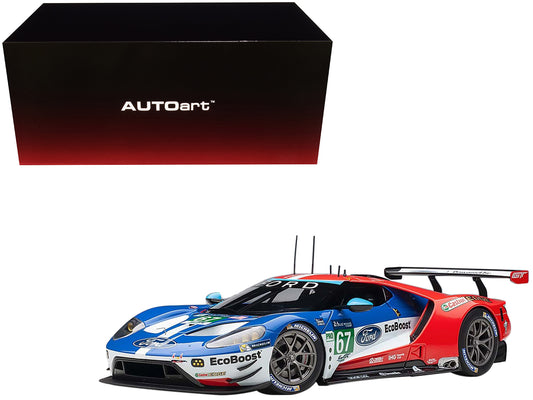Autoart Ford GT #67 Harry Tincknell - Andy Priaulx - Pipo Derani "Ford Chip Ganassi Team UK" 24H Le Mans (2017) 1/18 Model Car by Autoart
