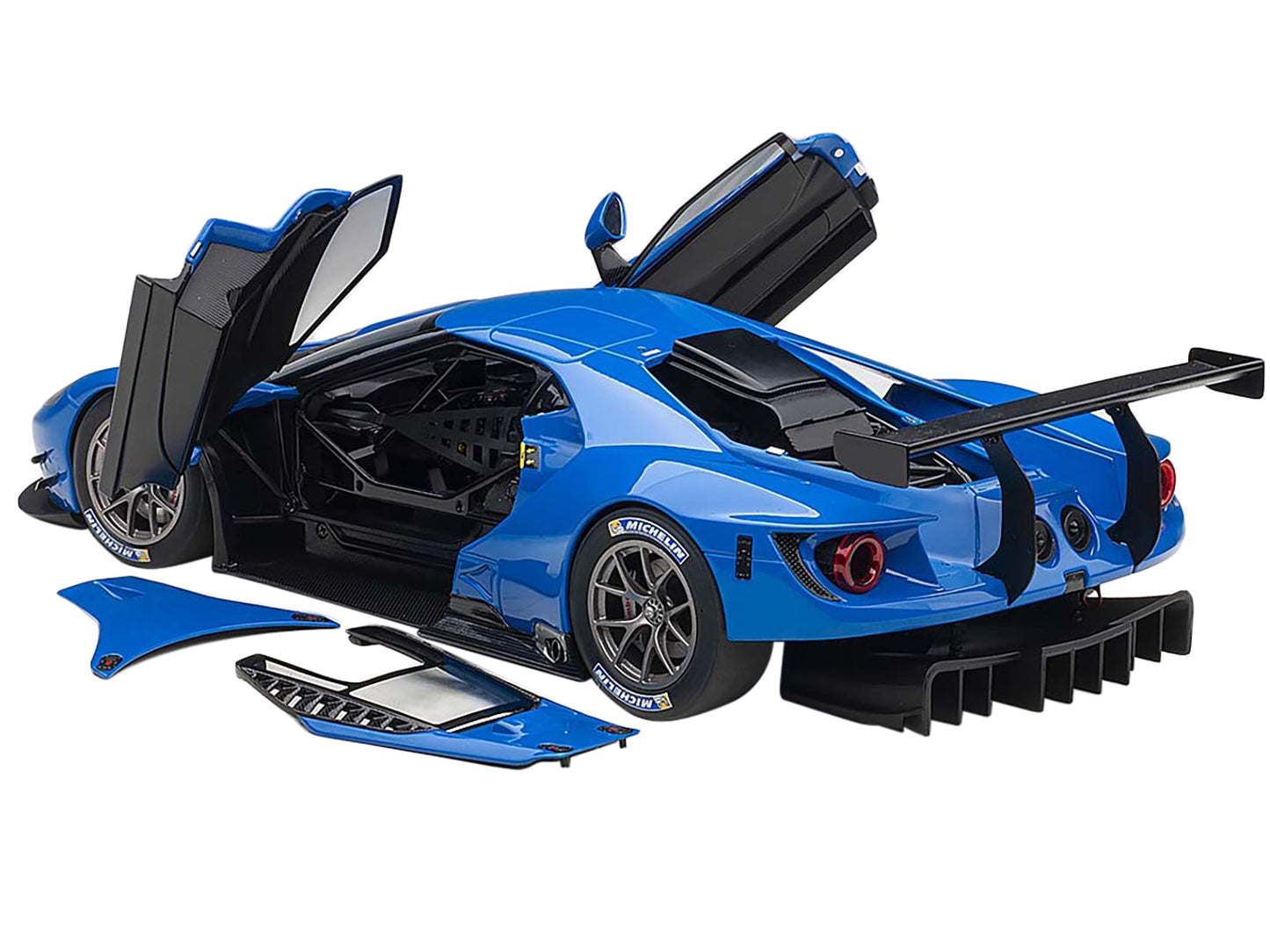 Autoart Ford GT Le Mans Plain Color Version Blue 1/18 Model Car by Autoart