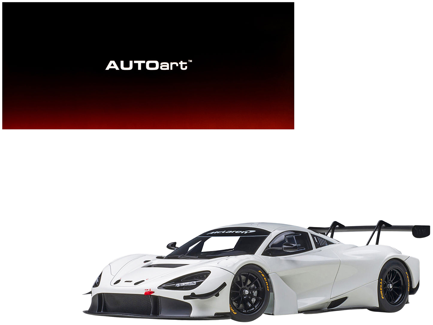 Autoart Mclaren 720S GT3 Gloss White 1/18 Model Car by Autoart