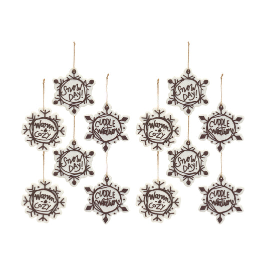 Cut Cookie Design Snowflake Ornament (Set of 12)