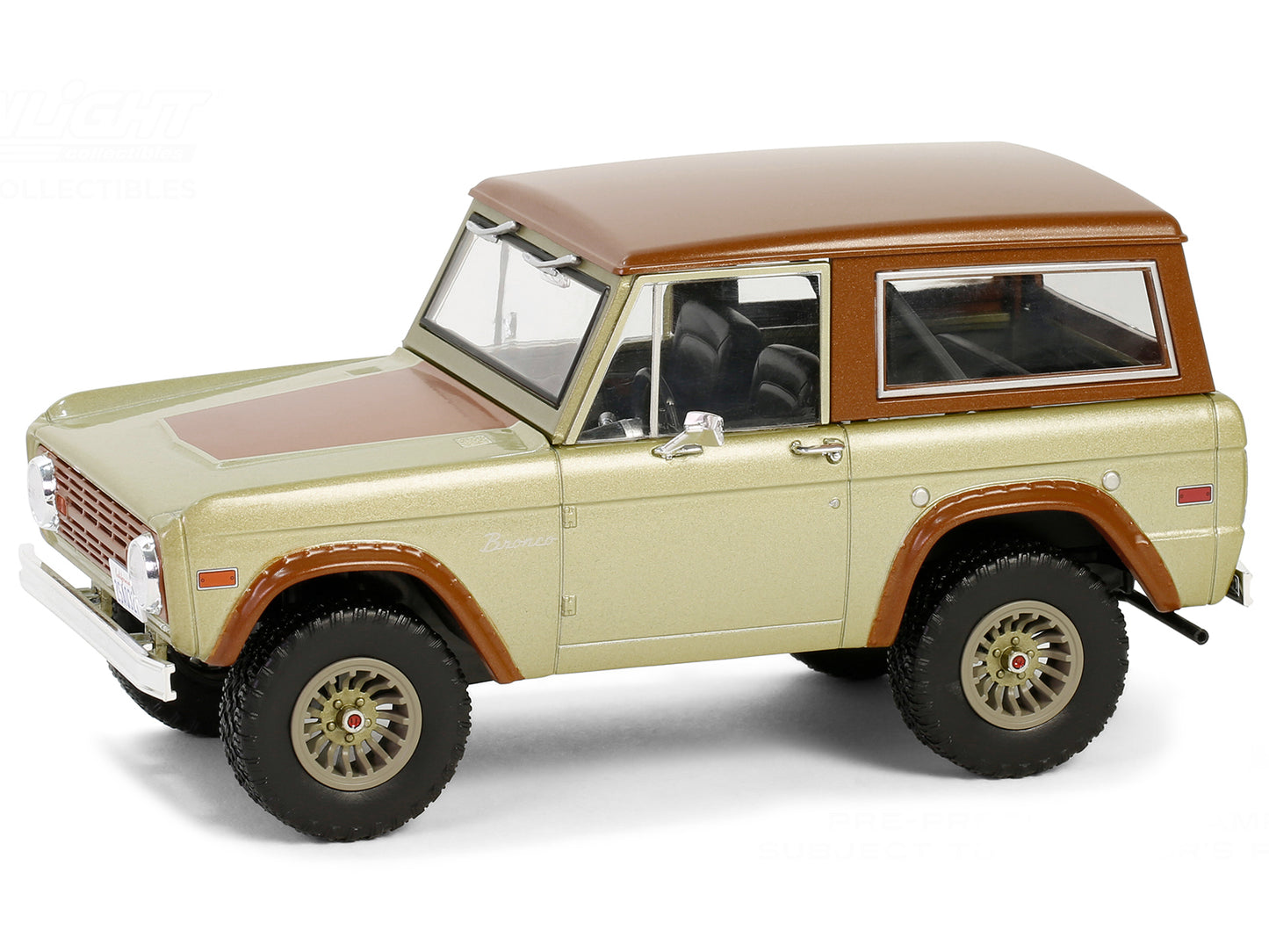 Greenlight 1970 Ford Bronco Gold Metallic with Brown Hood and Top  "Lost" (2004-2010) TV Series "Hollywood" Series 20 1/24 Diecast Model Car by Greenlight