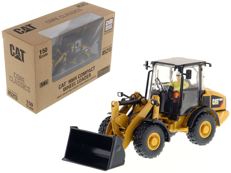 Diecast Masters CAT Caterpillar 906H Compact Wheel Loader with Operator "Core Classics Series" 1/50 Diecast Model by Diecast Masters