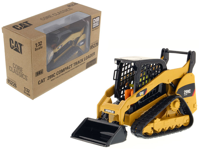 Diecast Masters CAT Caterpillar 299C Compact Track Loader with Work Tools and Operator "Core Classics" Series 1/32 Diecast Model by Diecast Masters