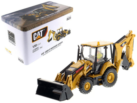 Diecast Masters CAT Caterpillar 420F2 IT Backhoe Loader with Operator "High Line Series" 1/50 Diecast Model by Diecast Masters