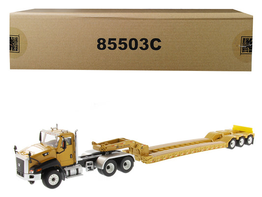 Diecast Masters Cat Caterpillar CT660 Day Cab with XL 120 Low-Profile HDG Lowboy Trailer and Operator "Core Classics" Series 1/50 Diecast Model by Diecast Masters