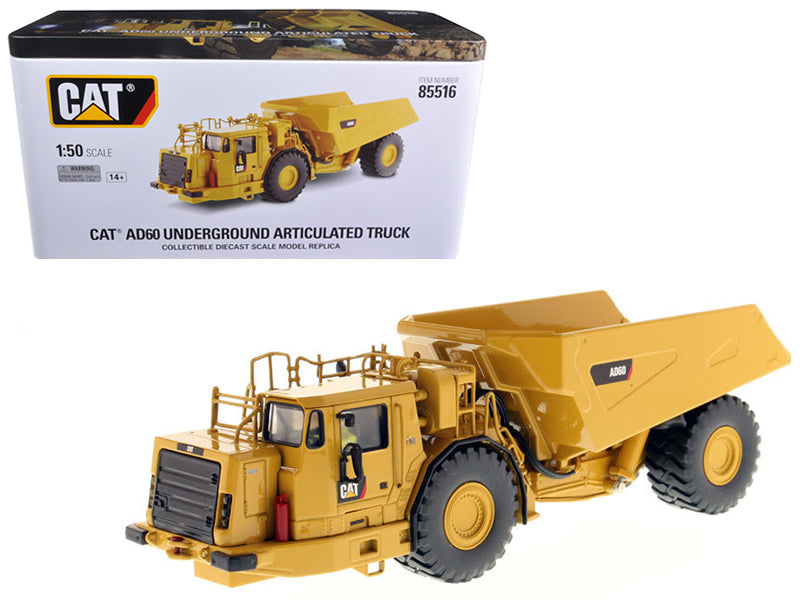 Diecast Masters CAT Caterpillar AD60 Articulated Underground Truck with Operator "High Line Series" 1/50 Diecast Model by Diecast Masters