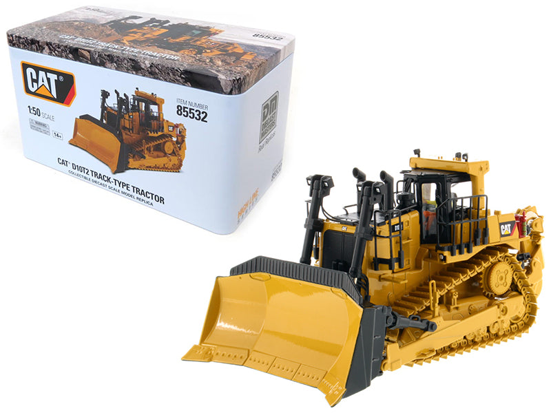 Diecast Masters CAT Caterpillar D10T2 Track Type Tractor Dozer with Operator "High Line Series" 1/50 Diecast Model by Diecast Masters
