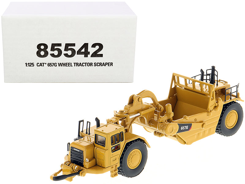 Diecast Masters CAT Caterpillar 657G Wheeled Scraper Tractor "High Line" Series 1/125 Diecast Model by Diecast Masters