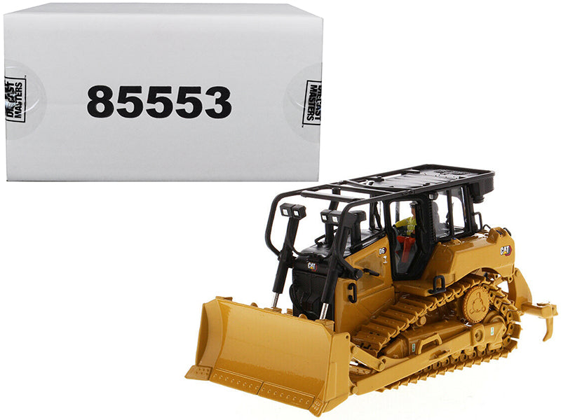 Diecast Masters CAT Caterpillar D6 Track Type Tractor Dozer with SU Blade and Operator "High Line" Series 1/50 Diecast Model by Diecast Masters