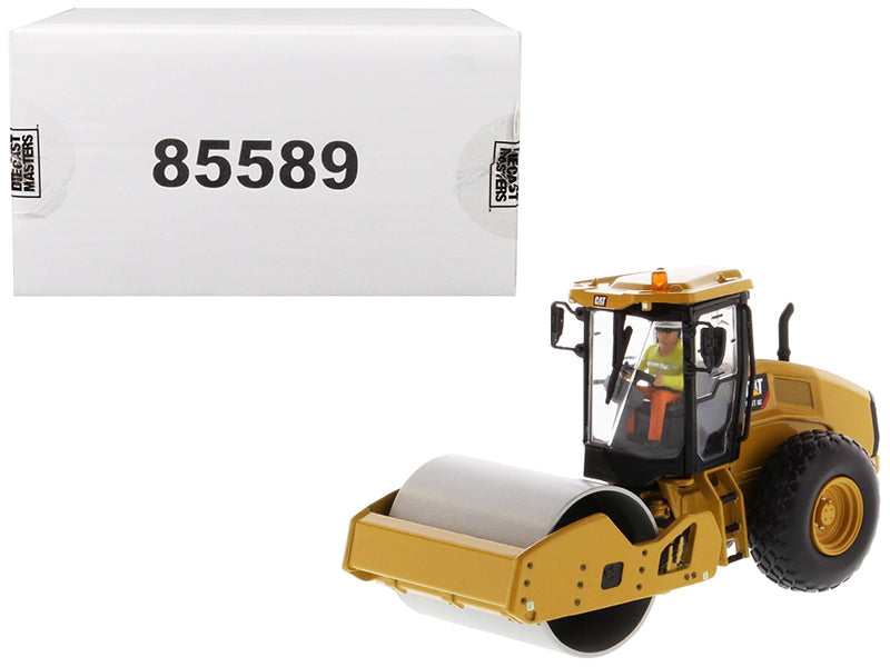 Diecast Masters CAT Caterpillar CS11 GC Vibratory Soil Compactor with Operator "High Line Series" 1/50 Diecast Model by Diecast Masters