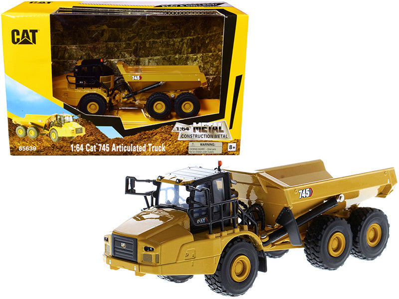 Diecast Masters CAT Caterpillar 745 Articulated Truck "Play & Collect!" Series 1/64 Diecast Model by Diecast Masters