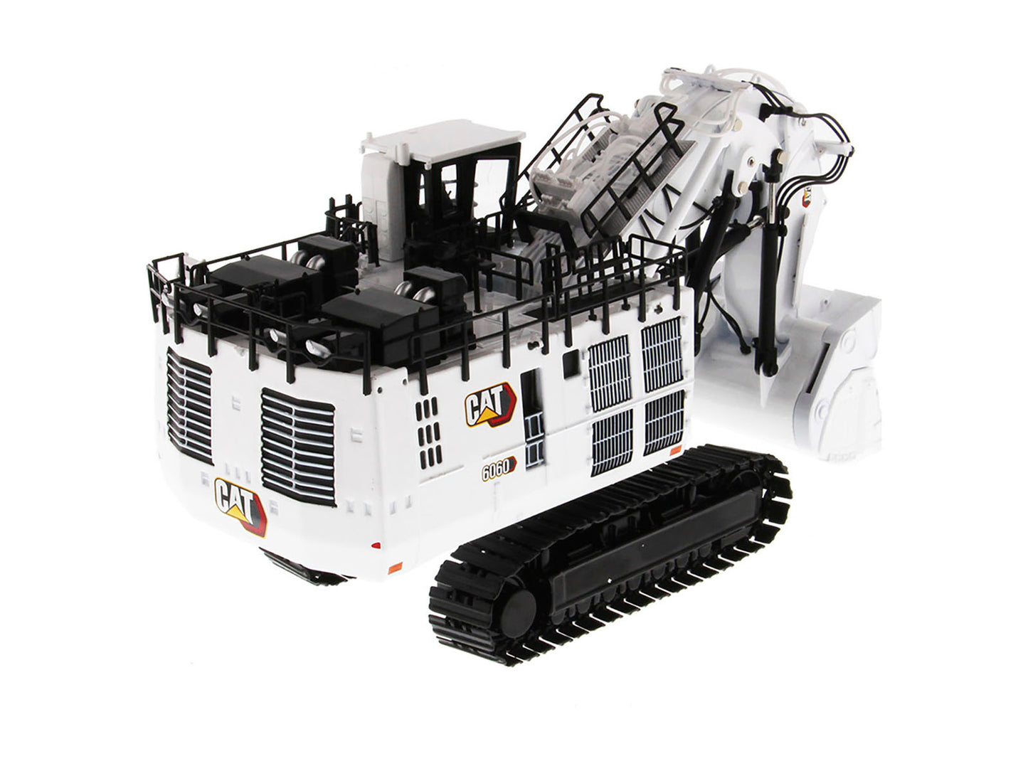 Diecast Masters CAT Caterpillar 6060 Hydraulic Mining Front Shovel Coal Configuration White "High Line Series" 1/87 (HO) Scale Diecast Model by Diecast Masters