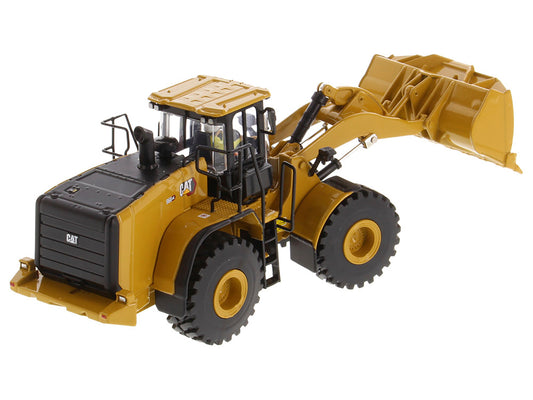 Diecast Masters CAT Caterpillar 966 GC Wheel Loader Yellow with Operator "High Line Series" 1/50 Diecast Model by Diecast Masters