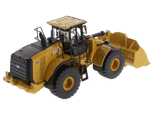 Diecast Masters CAT Caterpillar 972 XE Wheel Loader Yellow with Operator "High Line Series" 1/50 Diecast Model by Diecast Masters