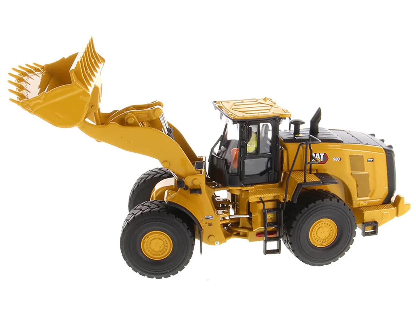 Diecast Masters CAT Caterpillar 980 Wheel Loader Yellow with Operator "High Line Series" 1/50 Diecast Model by Diecast Masters