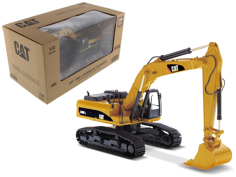 Diecast Masters CAT Caterpillar 340D L Hydraulic Excavator with Operator "Core Classics Series" 1/50 Diecast Model by Diecast Masters