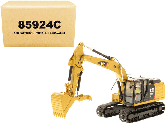 Diecast Masters CAT Caterpillar 323F L Hydraulic Excavator with Thumb and Operator "Core Classics Series" 1/50 Diecast Model by Diecast Masters