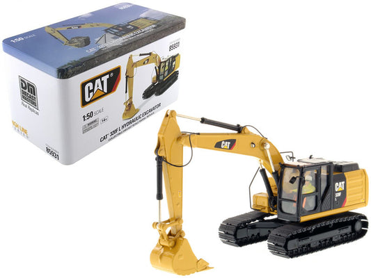 Diecast Masters CAT Caterpillar 320F L Hydraulic Excavator with Operator "High Line Series" 1/50 Diecast Model by Diecast Masters