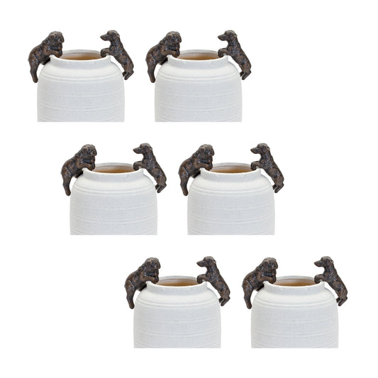 Mini Dachshund and Bull Dog Pot Hanger (Set of 6)
