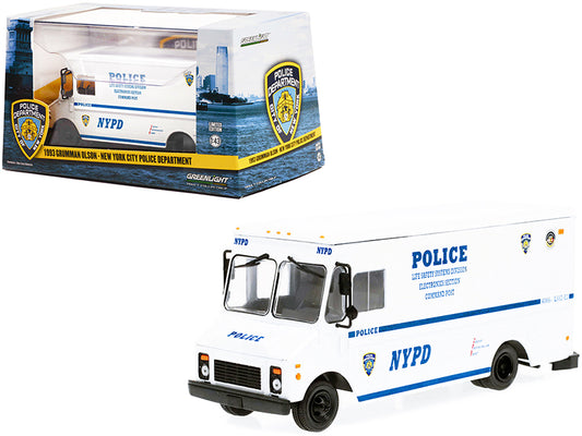 Greenlight 1993 Grumman Olson Van White "Life Safety Systems Division" NYPD "New York City Police Department" 1/43 Diecast Model by Greenlight