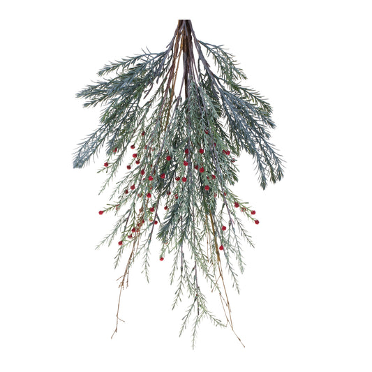 Mixed Pine Berry Swag 23.25"H