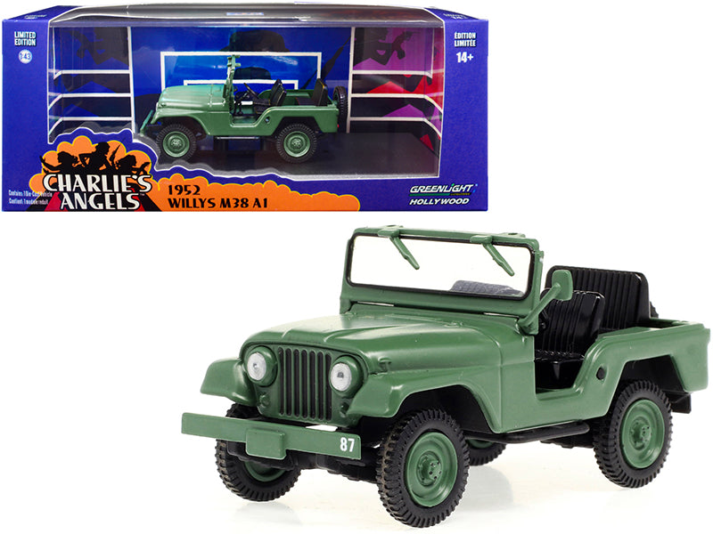 Greenlight 1952 Willys M38 A1 Matt Green "Charlie's Angels" (1976-1981) TV Series 1/43 Diecast Model Car by Greenlight