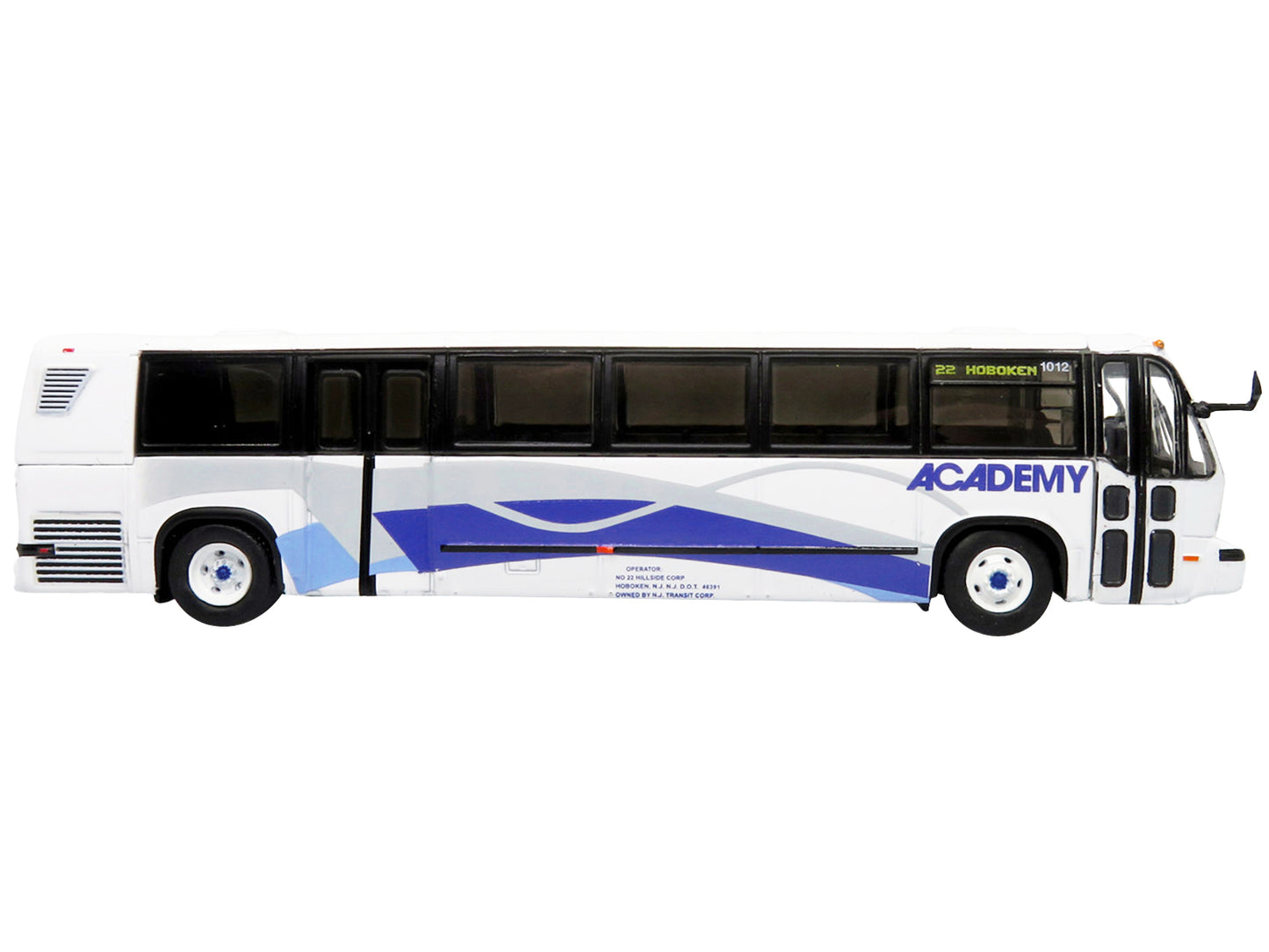 Iconic Replicas TMC RTS Transit Bus Academy Bus Lines "22 Hoboken" "Vintage Bus & Motorcoach Collection" 1/87 Diecast Model by Iconic Replicas
