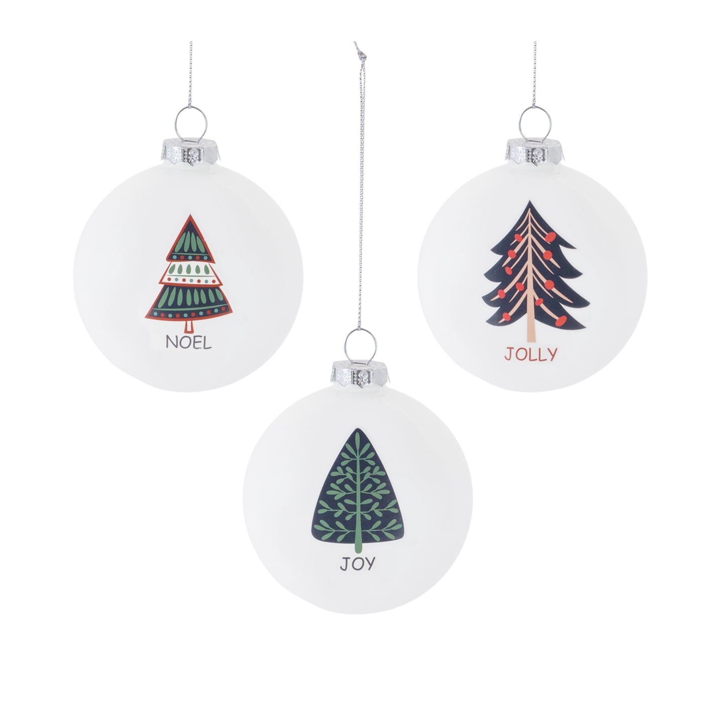 Tree Sentiment Ball Ornament (Set of 6)