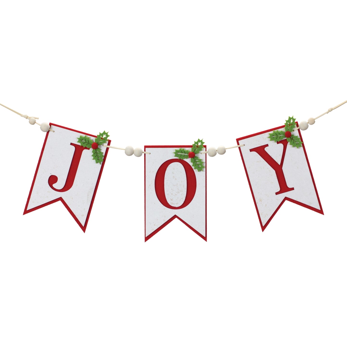 Joy Holiday Banner Garland 21"L