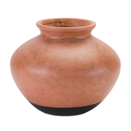 Two Tone Ceramic Vase 9"D