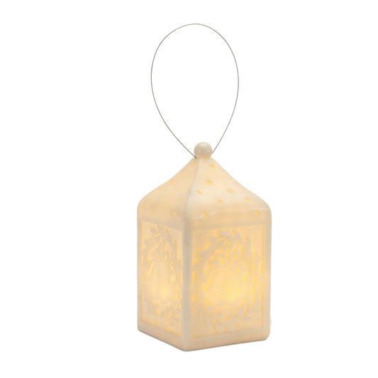 Holiday Bell Pendant Lantern 9"H