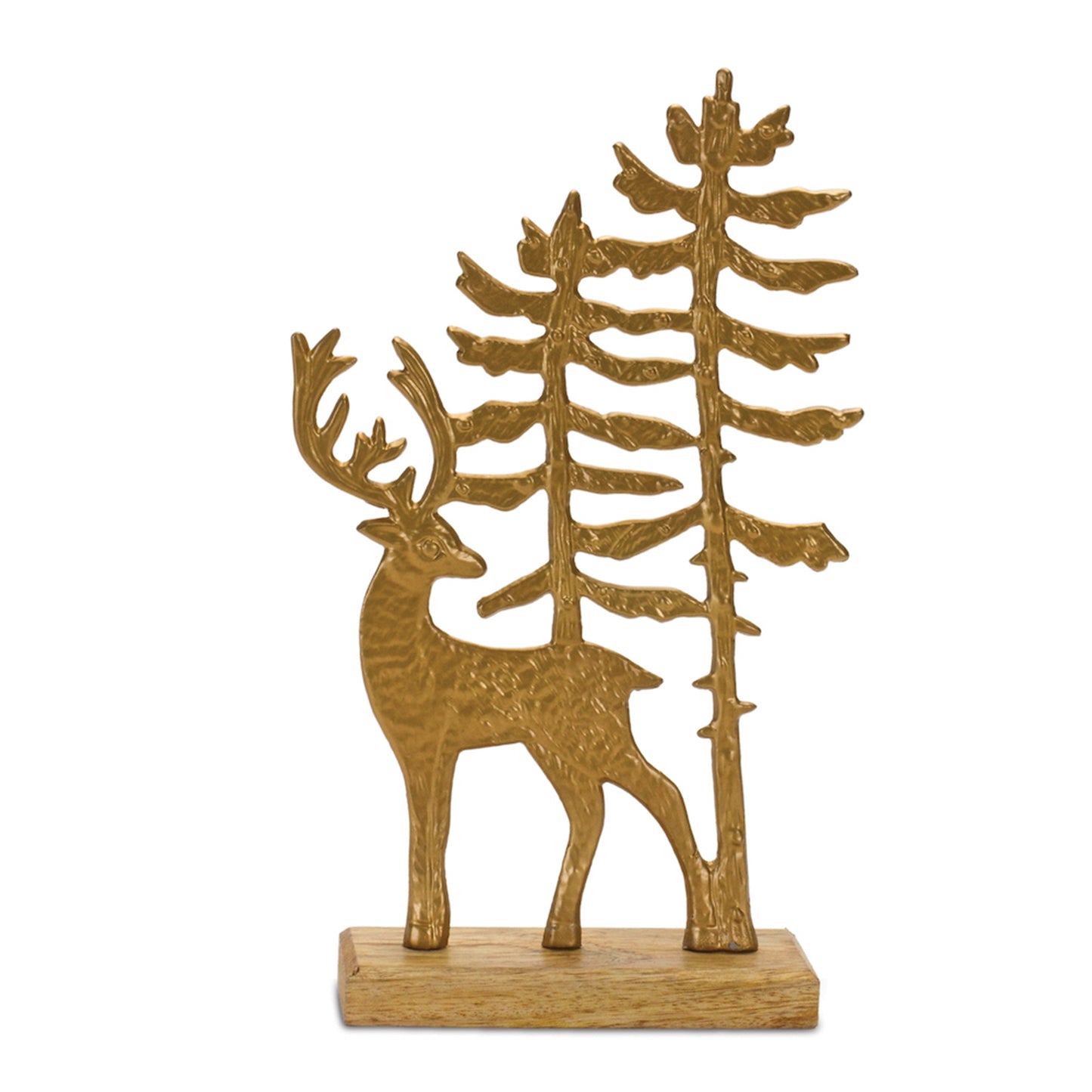 Metal Woodland Deer Silhouette Decor 11"