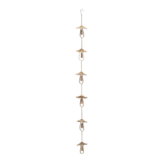 Mushroom Rain Chain 62"L