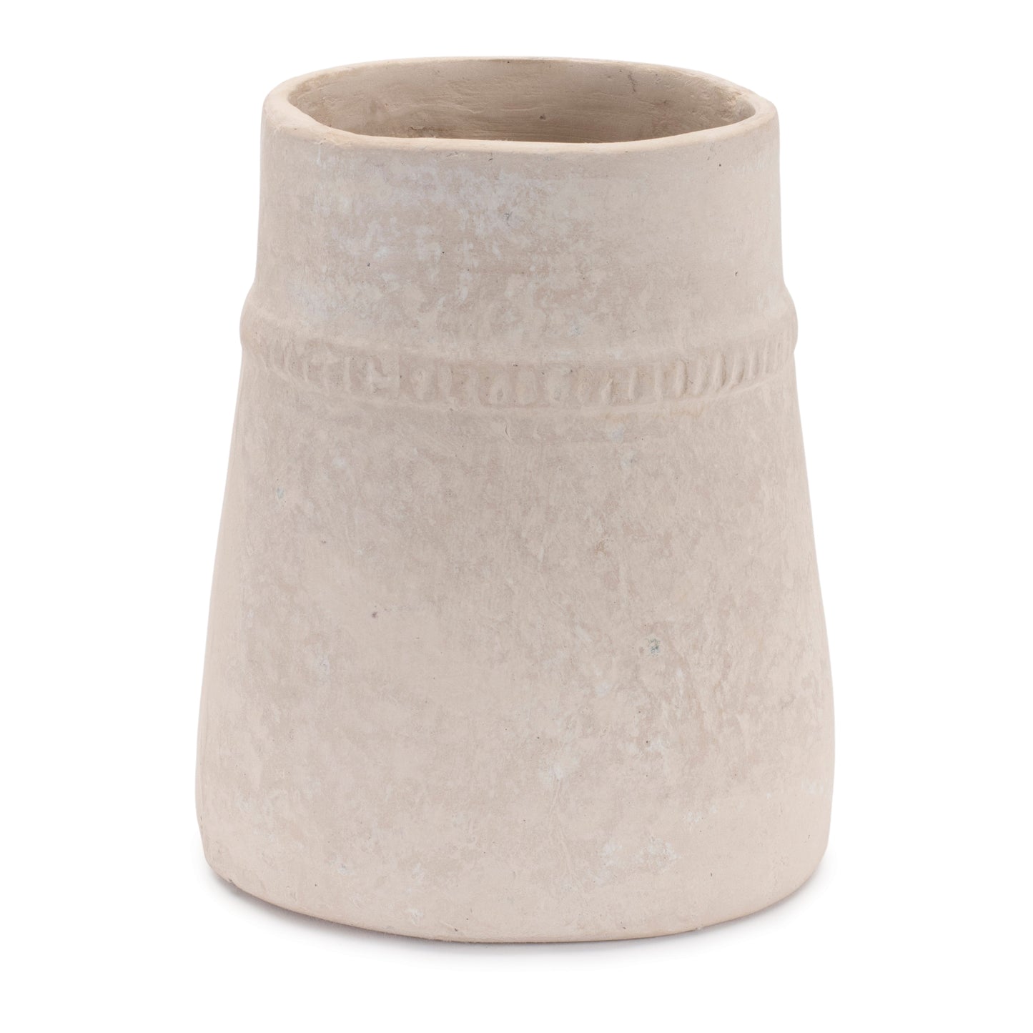 Recycled Paper Chalk Vase 6.5"H