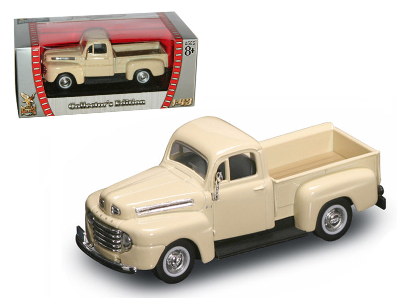Road Signature 1948 Ford F-1 Pickup Truck Cream 1/43 Diecast Model Car by Road Signature