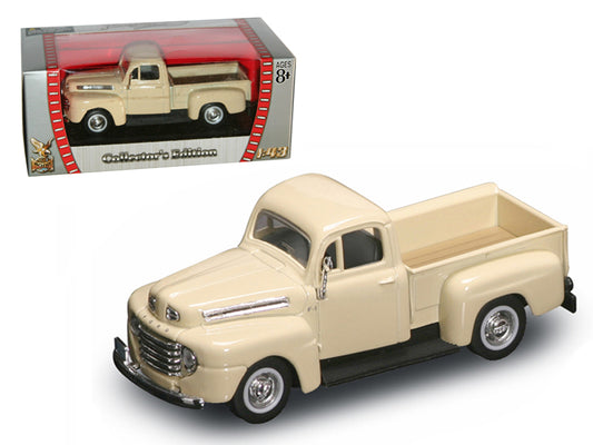 Road Signature 1948 Ford F-1 Pickup Truck Cream 1/43 Diecast Model Car by Road Signature