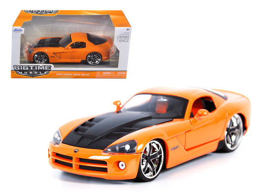 Jada 2008 Dodge Viper SRT10 Orange 1/24 Diecast Car Model by Jada