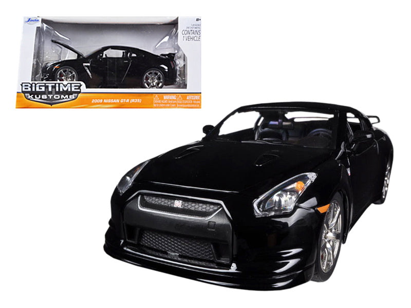 Jada 2009 Nissan GT-R R35 Black 1/24 Diecast Car Model by Jada