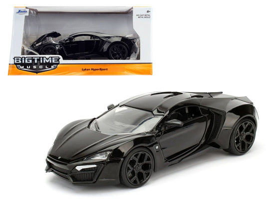 Jada Lykan Hypersport Glossy Black 1/24 Diecast Model Cars by Jada