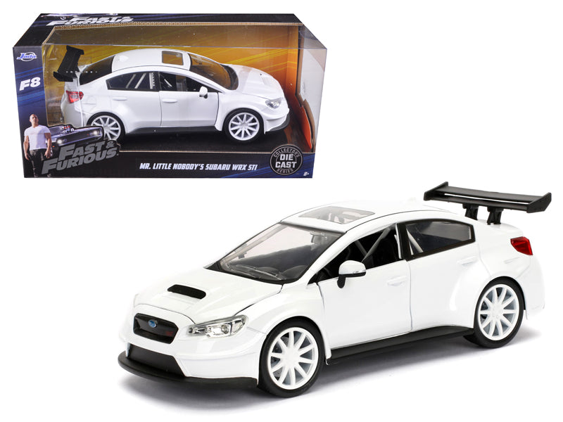 Jada Mr. Little Nobody's Subaru WRX STI White "Fast & Furious F8: The Fate of the Furious" Movie 1/24 Diecast Model Car  by Jada