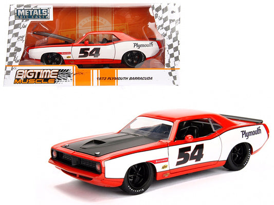 Jada 1973 Plymouth Barracuda #54 1/24 Diecast Model Car by Jada