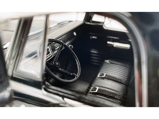 Acme 1970 Dodge D-300 Ramp Truck Black with Trucker Wheels Limited Edition to 180 pieces Worldwide 1/18 Diecast Model Car by ACME