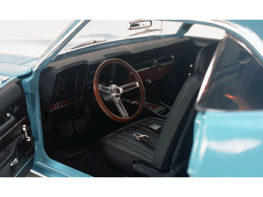 Acme 1969 Chevrolet Camaro Z/28 Carolina Blue with White Stripes Limited Edition to 420 pieces Worldwide 1/18 Diecast Model Car by ACME
