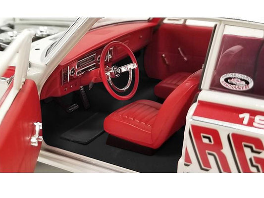 Acme 1964 Dodge 330 "Ramchargers" White with Red Graphics and Stripes Limited Edition to 504 pieces Worldwide 1/18 Diecast Model Car by ACME