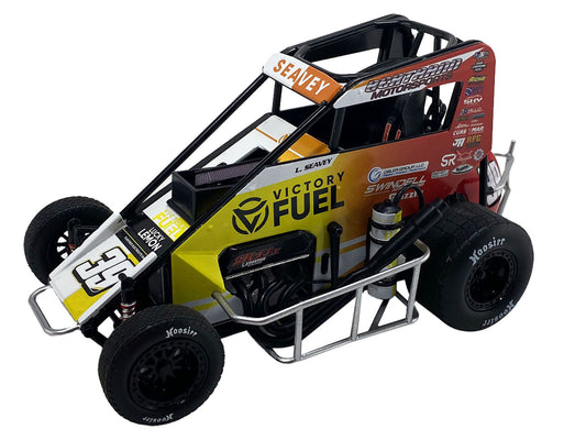 Acme Midget Sprint Car #39 Logan Seavey "Victory Fuel" Swindell Speedlabs Champion "Chili Bowl" (2024) 1/18 Diecast Model Car by ACME