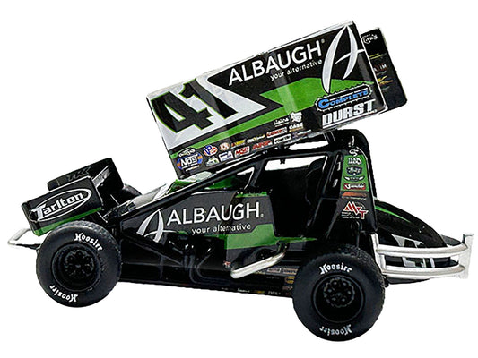 Acme Winged Sprint Car #41 Carson Macedo "Albaugh" Jason Johnson Racing "World of Outlaws" (2024) 1/18 Diecast Model Car by ACME