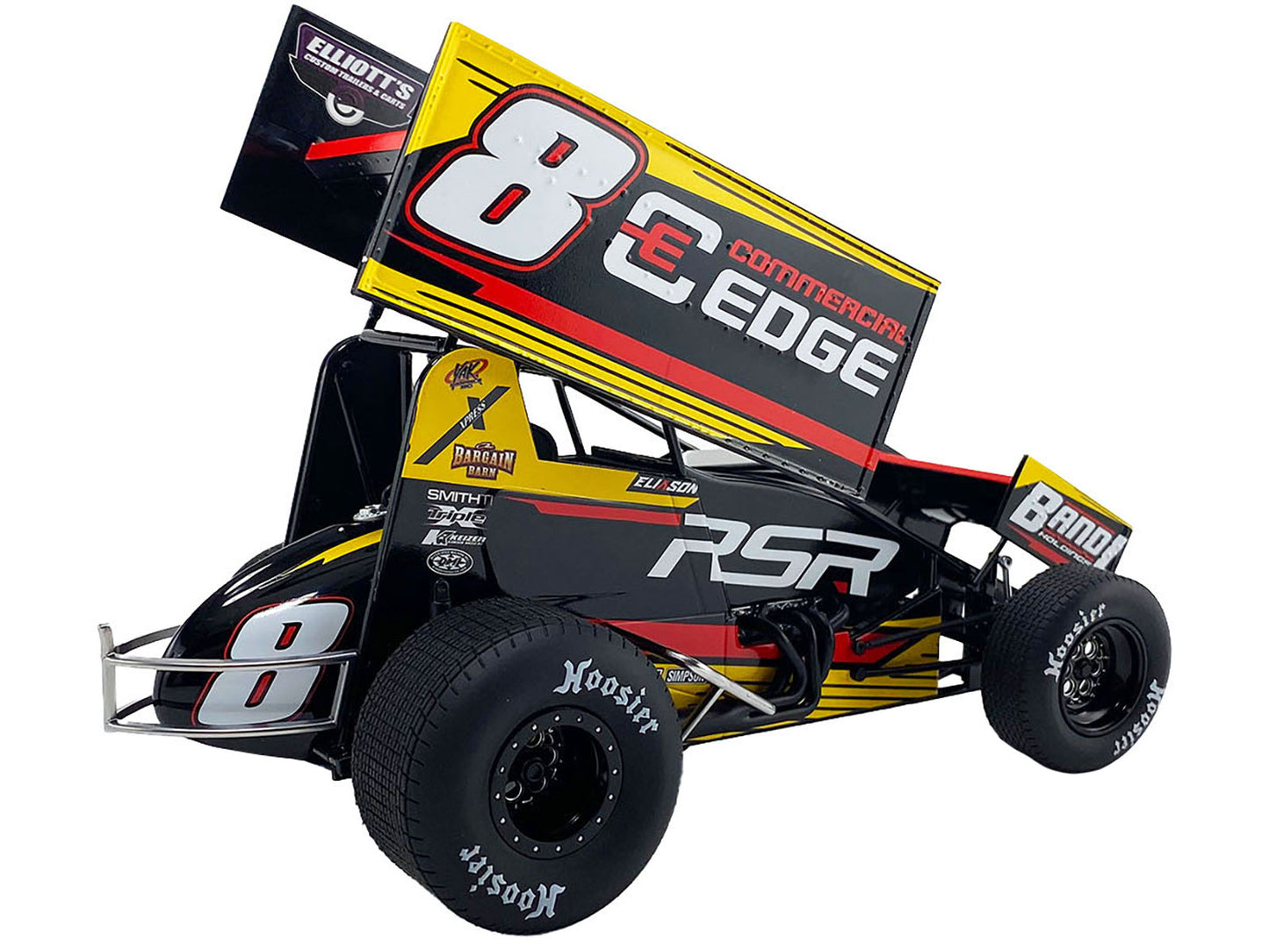 Acme Winged Sprint Car #8 Cory Eliason "Commercial Edge" RSR "High Limit Sprint Car Series" (2024) 1/18 Diecast Model Car by ACME