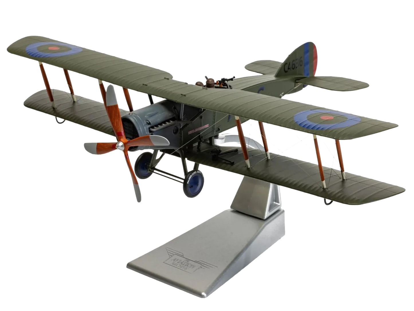 Bristol F-2B Fighter Aircraft "C4636 Devil-in-the-Dusk No. 39 Squadron" (1918) Royal Flying Corps "The Aviation Archive" Series 1/48 Diecast Model by Corgi