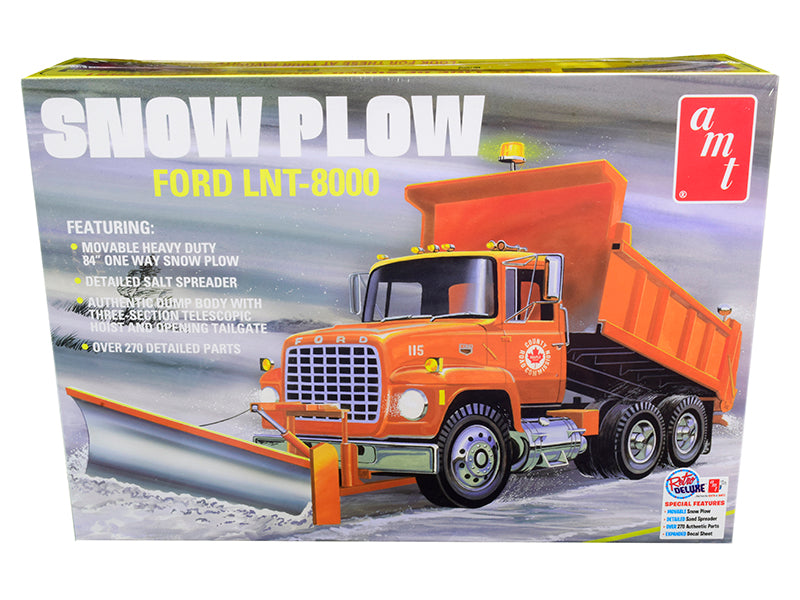 AMT Skill 3 Model Kit Ford LNT-8000 Snow Plow Truck 1/25 Scale Model by AMT
