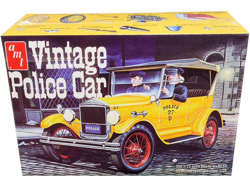 AMT Skill 2 Model Kit 1927 Ford T Vintage Police Car 1/25 Scale Model by AMT